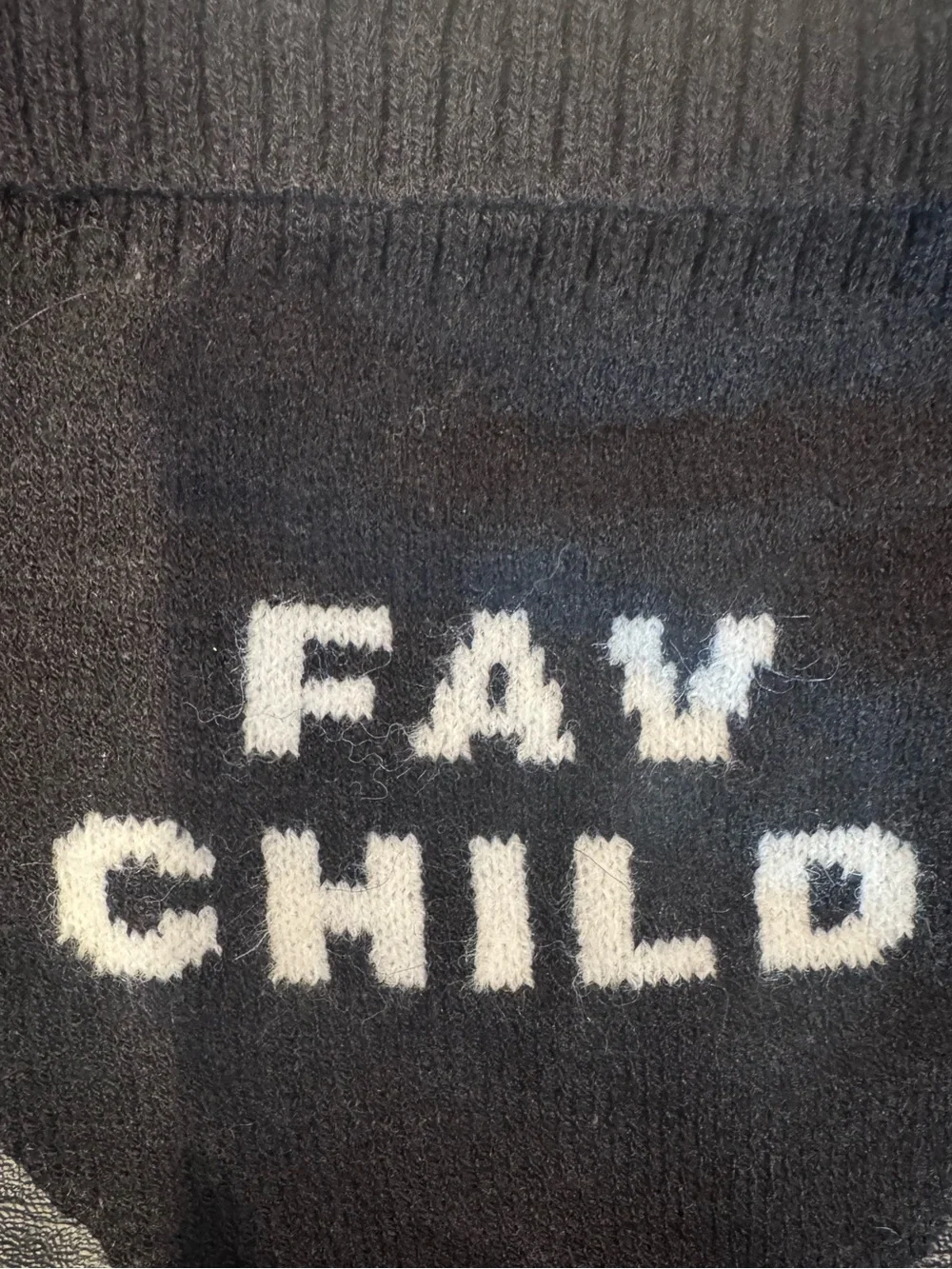Cuddle Collab Pet Bandana “FAV CHILD” XL/XXL Black